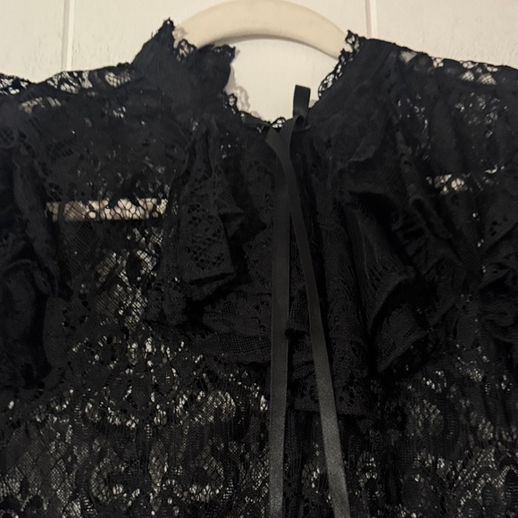 Whimsygoth goth Killstar Black Lace Dress - Picture 3 of 5